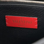 Grained Calfskin Rockstud Saddle Bag Black - Image 6