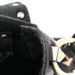 Grained Calfskin Rockstud Saddle Bag Black - Image 10