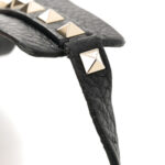 Grained Calfskin Rockstud Saddle Bag Black - Image 13