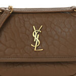 Grained Lambskin Monogram Mini Niki Chain Satchel Darks Cork - Image 8