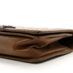 Iridescent Calfskin Embellished Double Stitch Medium Boy Flap Light Brown - Image 10