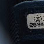 Iridescent Caviar Chevron Quilted Medium Boy Flap Blue - Image 6