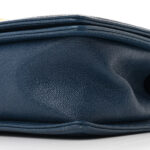 Iridescent Caviar Chevron Quilted Medium Boy Flap Blue - Image 9