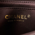 Iridescent Lambskin Quilted Mini Top Handle Rectangular Flap Burgundy - Image 7