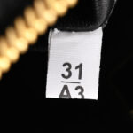 Jacquard Calfskin Triangolo Symbole Embroidered Mini Triangle Double Bag Black Alabastro - Image 9