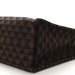 Jacquard Saffiano Triangolo Symbole Embroidered Shopping Tote Black Corda - Image 10