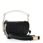 Lambskin Cannage Micro Dior Vibe Hobo Bag Black - Image 3