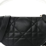 Lambskin Cannage Micro Dior Vibe Hobo Bag Black - Image 8