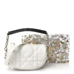 Lambskin Cannage Micro Dior Vibe Hobo Bag White - Image 11