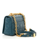 Lambskin Cannage Small Caro Bag Deep Ocean - Image 4