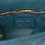 Lambskin Cannage Small Caro Bag Deep Ocean - Image 7