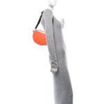 Lambskin Cannage Small Dior Vibe Hobo Bag Orange - Image 2