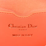 Lambskin Cannage Small Dior Vibe Hobo Bag Orange - Image 6