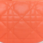 Lambskin Cannage Small Dior Vibe Hobo Bag Orange - Image 7