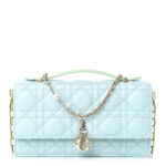 Lambskin Cannage Two Tone Mini My Dior Bag Celestial Blue Light Mint - Image 10