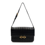 Lambskin Carre Quilted Le Maillon Satchel Black - Image 10