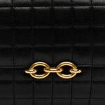 Lambskin Carre Quilted Le Maillon Satchel Black - Image 7