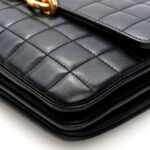 Lambskin Carre Quilted Le Maillon Satchel Black - Image 9
