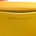 Lambskin Cotten Woven Boy Wallet On Chain WOC Yellow - Image 6