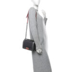 Lambskin Embossed Medium Boy Cube Flap Grey - Image 2