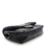 Lambskin Embroidered Camellia Follies Flap Black - Image 4