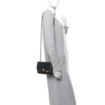 Lambskin Enamel Strass Quilted Mini Paris Monaco Flap Black - Image 2