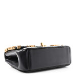 Lambskin Enamel Strass Quilted Mini Paris Monaco Flap Black - Image 3