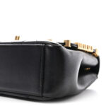 Lambskin Enamel Strass Quilted Mini Paris Monaco Flap Black - Image 9