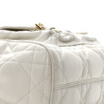 Lambskin Macrocannage Medium Caro Backpack White - Image 9