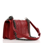 Lambskin Medium Celtic Boy Flap Red - Image 9