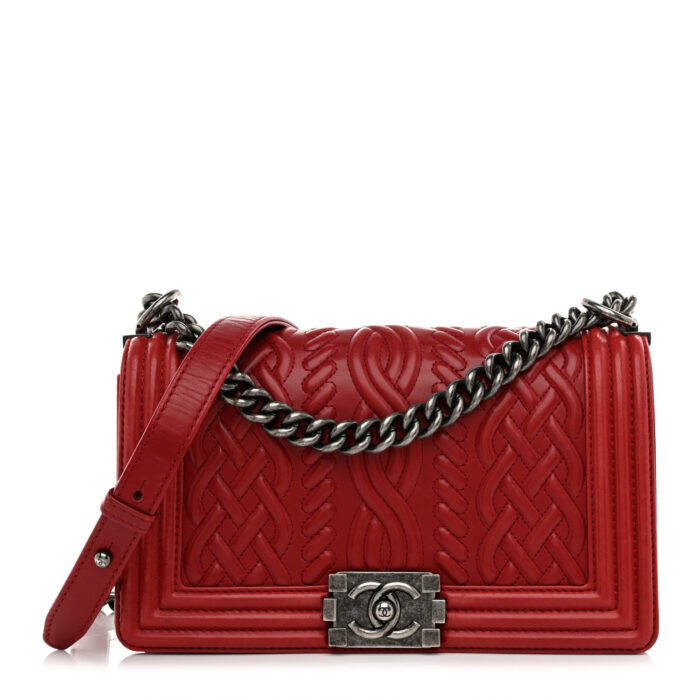 Lambskin Medium Celtic Boy Flap Red - Image 1