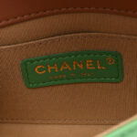 Lambskin Mixed Fibers Quilted Small Corcovado Flap Green - Image 10