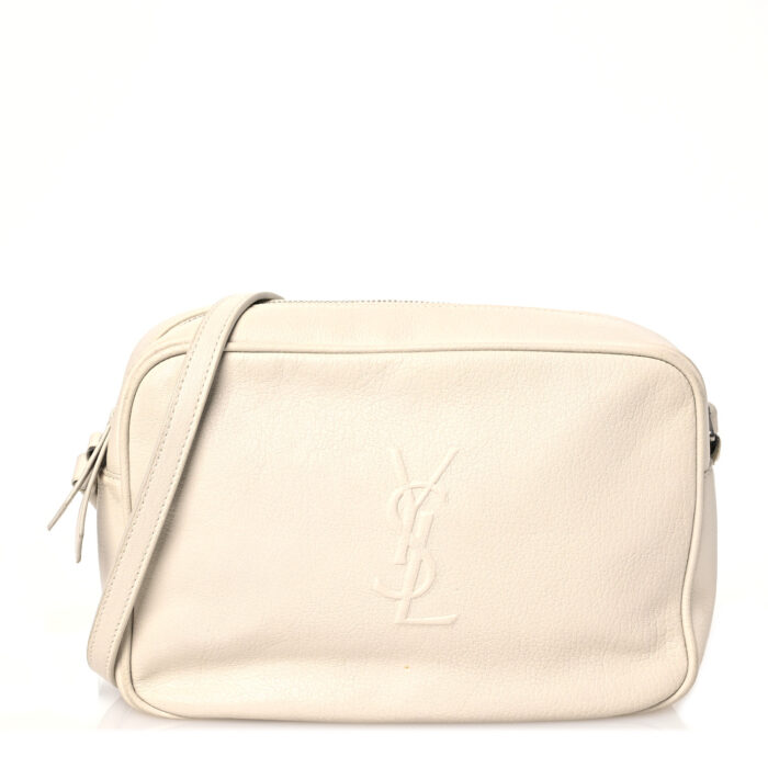 Lambskin Monogram Small Lou Camera Bag White - Image 1
