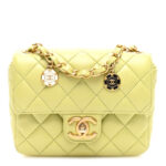 Lambskin Quilted Casino Chips Green - Image 11