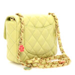 Lambskin Quilted Casino Chips Green - Image 3