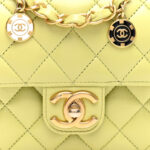 Lambskin Quilted Casino Chips Green - Image 8
