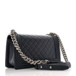 Lambskin Quilted Gradient Crystal Medium Boy Flap Blue - Image 3