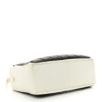 Lambskin Quilted Graphic Camera Case Black White - Image 15