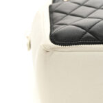 Lambskin Quilted Graphic Camera Case Black White - Image 7