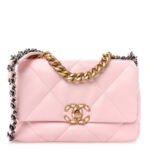 Lambskin Quilted Medium Chanel 19 Flap Light Pink - Image 7