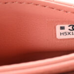 Lambskin Quilted Mini Double Flap With Hook Coral - Image 6