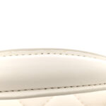 Lambskin Quilted Mini Lion Charm Top Handle Rectangular Flap White - Image 12