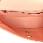 Lambskin Quilted Mini Rectangular Flap Light Orange - Image 4