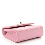 Lambskin Quilted Mini Trendy CC Clutch With Chain Light Pink - Image 3