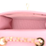 Lambskin Quilted Mini Trendy CC Clutch With Chain Light Pink - Image 4