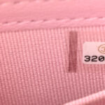 Lambskin Quilted Mini Trendy CC Clutch With Chain Light Pink - Image 6