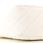 Lambskin Quilted Multi Chain Hobo White - Image 7