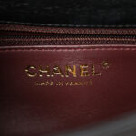 Lambskin Quilted Pearl Edge Mini Rectangular Flap Bag Black - Image 6