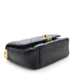 Lambskin Quilted Small CC Coin Flap Bag Black - Image 4