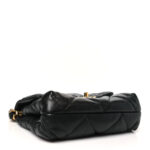 Lambskin Quilted Small Chain Top Handle Flap Black - Image 4